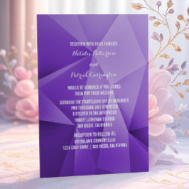 Invitación a la boda de Amethyst Jewel Tones