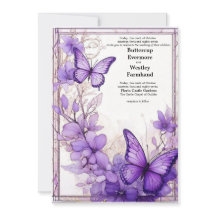 Invitación a la boda de Amethyst Wings