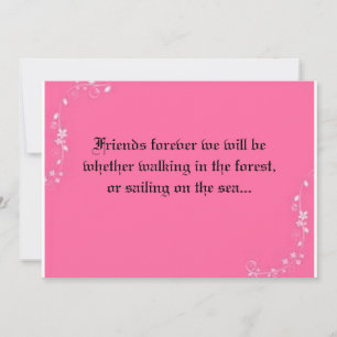 Invitación a la boda de amigos para siempre