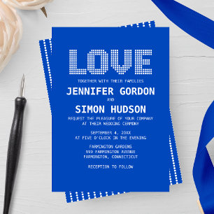 Invitación a la boda de "amor" de Pixel