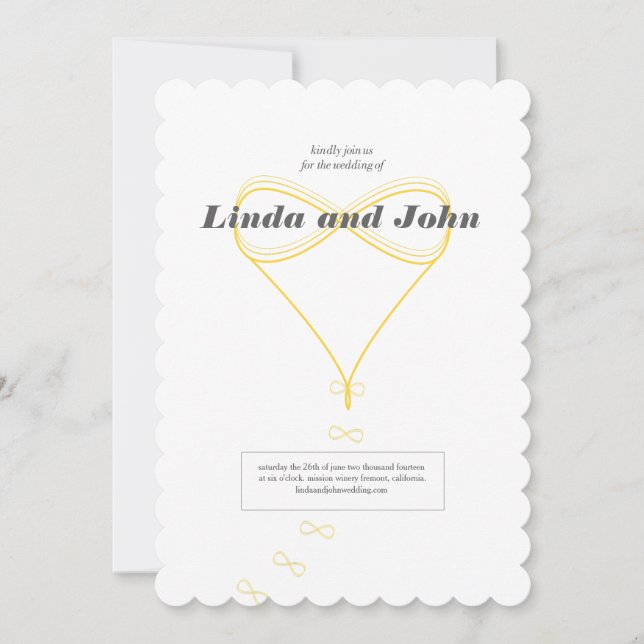 Invitación a la boda de amor infinita (Anverso)