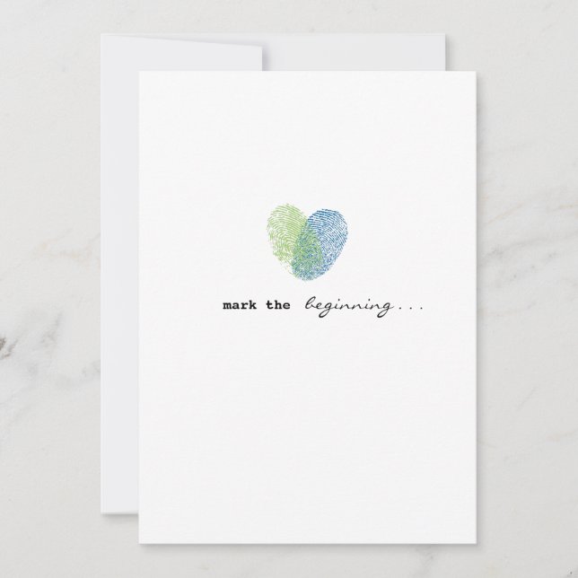 Invitación a la Boda de Amor Marcada (Anverso)