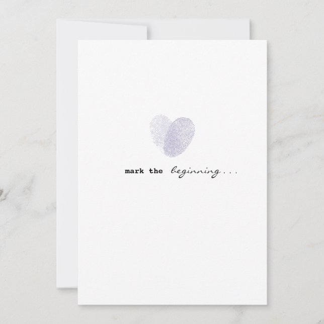 Invitación a la boda de amor marcada (Anverso)