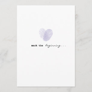 Invitación a la boda de amor marcada