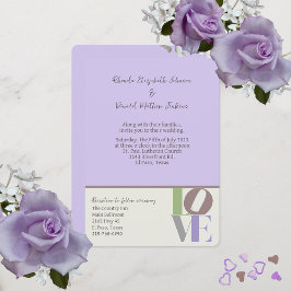 Invitación a la boda de AMOR moderna