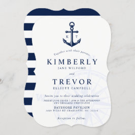 Invitación a la boda de amor náutica