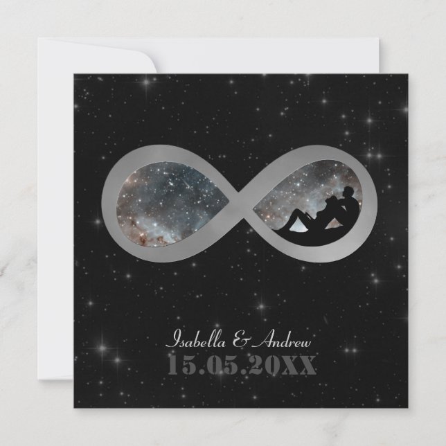 Invitación a la boda de amor para siempre (Anverso)