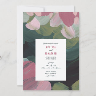 Invitación a la boda de amor pintada