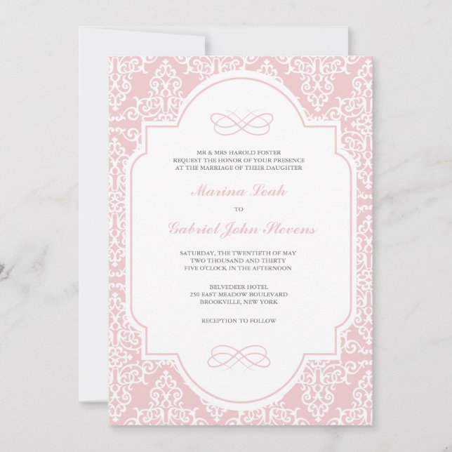 Invitación a la boda de amor verdadero (Anverso)