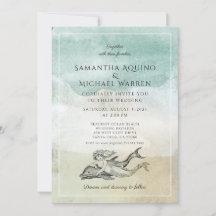 Invitación a la boda de Aqua Beach