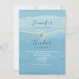 Invitación a la boda de Aqua Blue Beach