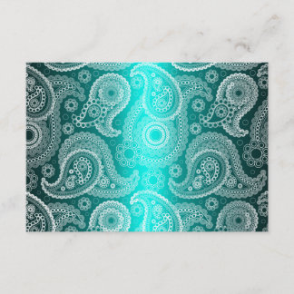 Invitación a la boda de Aqua Shimmer Lace India RS