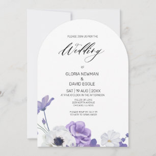 Invitación a la Boda de Arco Elegante de Floral Pú