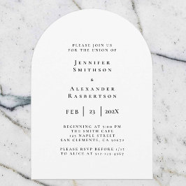 Invitación a la boda de Arco Moderno
