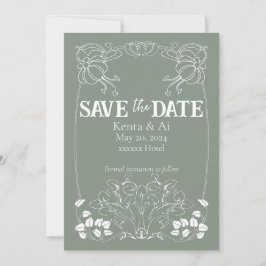 Invitación a la boda de Art Nouveau