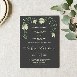 Invitación a la boda de Art Nouveau