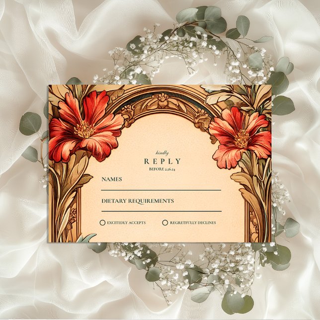 Invitación a la boda de Art Nouveau de Arco Ornate (Subido por el creador)