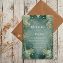 Invitación a la boda de Art Nouveau Ginkgo