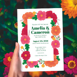 Invitación a la boda de auges audaces