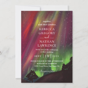 invitación a la boda de aurora verde