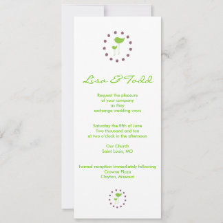 Invitación a la boda de aves contemporáneas