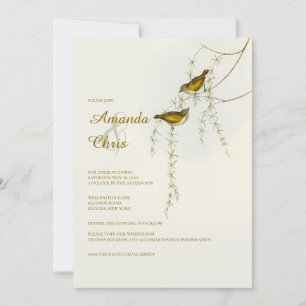 Invitación a la boda de Aves de Amor