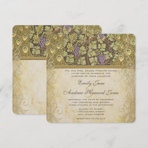 Invitación a la boda de aves pastorales de estilo 