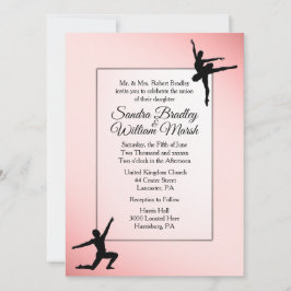 Invitación a la boda de bailarines de ballet