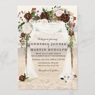Invitación a la boda de Beach Arbor