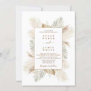 Invitación a la boda de Beach Boho