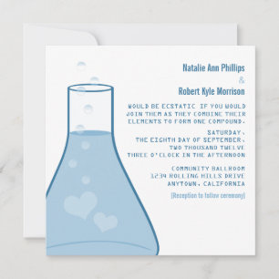 Invitación a la boda de Beaker, azul