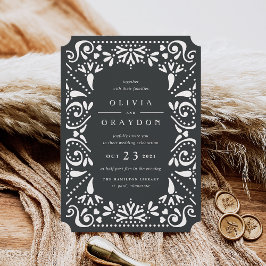 Invitación a la boda de Beaux Arts | Carbón