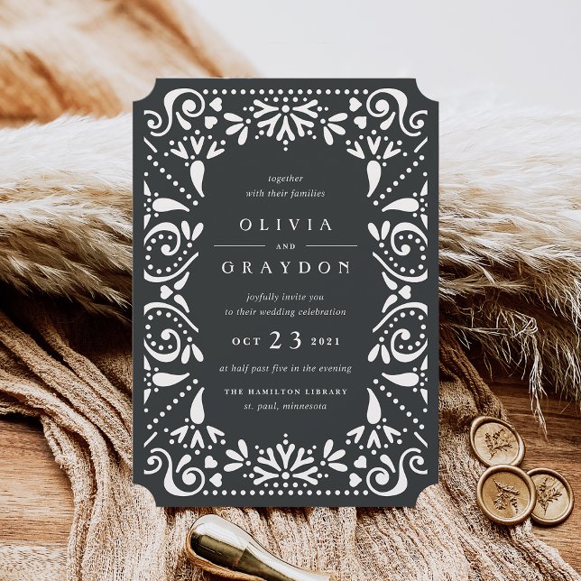 Invitación a la boda de Beaux Arts | Carbón (Subido por el creador)