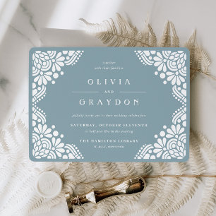 Invitación a la boda de Beaux Arts   Turmalina