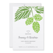 Invitación a la boda de Beer Hops, ducha