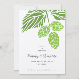 Invitación a la boda de Beer Hops, ducha
