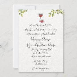 Invitación a la boda de Benvenuti Italia