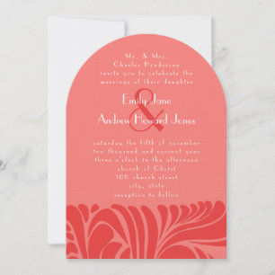Invitación a la boda de Berry Lime Delight Swirl