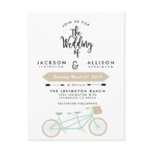 Invitación a la boda de Bicycle Duo