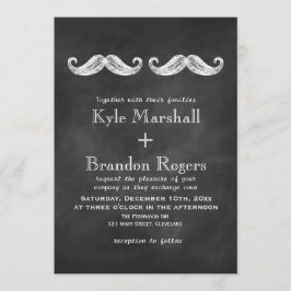 Invitación a la boda de bigote