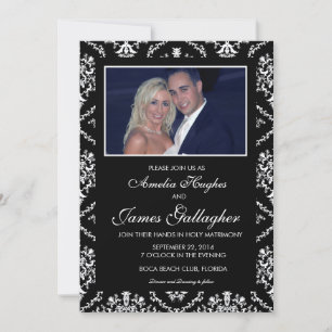 Invitación a la boda de Black Damsk