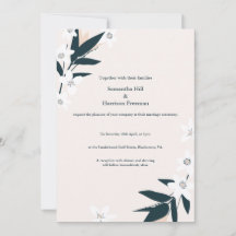 Invitación a la boda de Blossom Sprigs