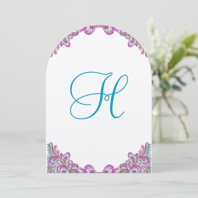 Invitación a la boda de Blue eberry Raspberry Ice  (Anverso de pie)