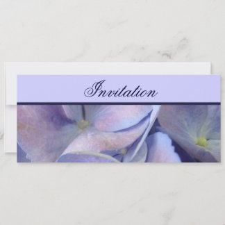 Invitación a la boda de Blue Hydrangea