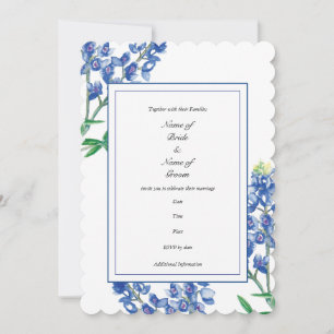 Invitación a la boda de Bluebonnet