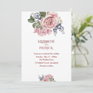 Invitación a la boda de Bohemia Floral Terracota