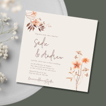 Invitación a la boda de Boho al aire libre