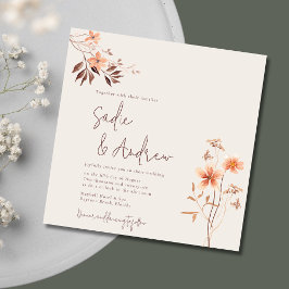 Invitación a la boda de Boho al aire libre