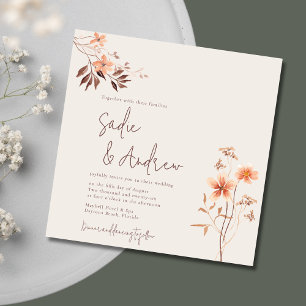 Invitación a la boda de Boho al aire libre