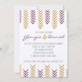 Invitación a la boda de Boho Arrowhead